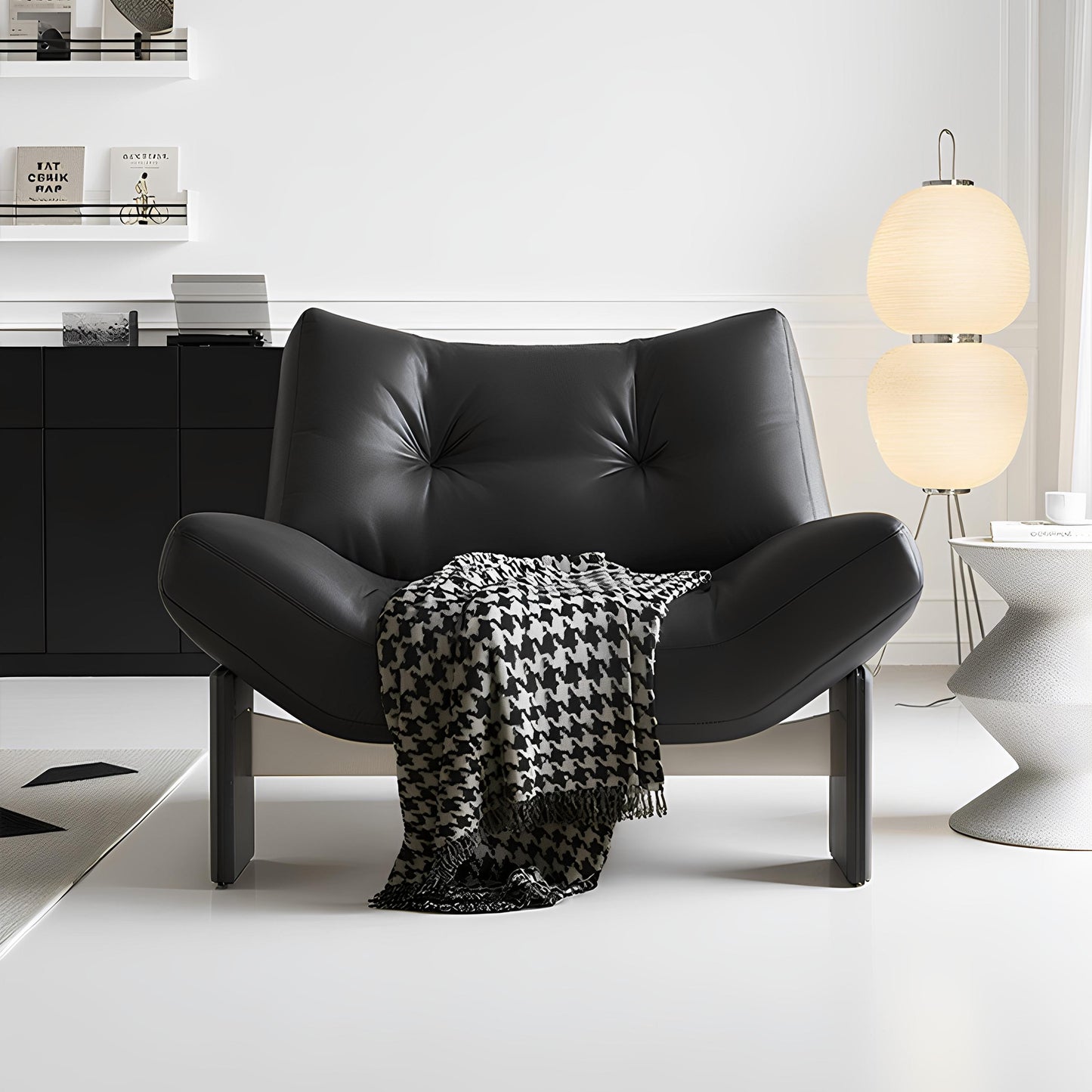 Leather single sofa leisure chair