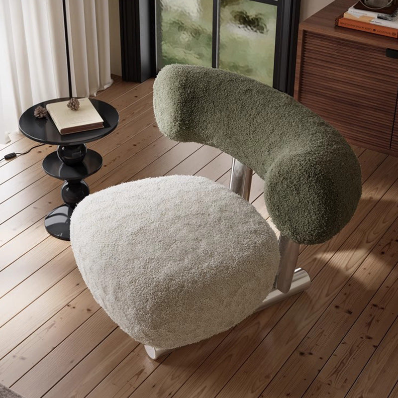 Nordic Light Luxury Sleigh Chair Single Sofa