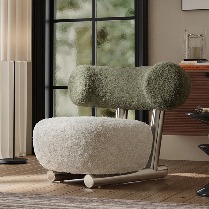 Nordic Light Luxury Sleigh Chair Single Sofa