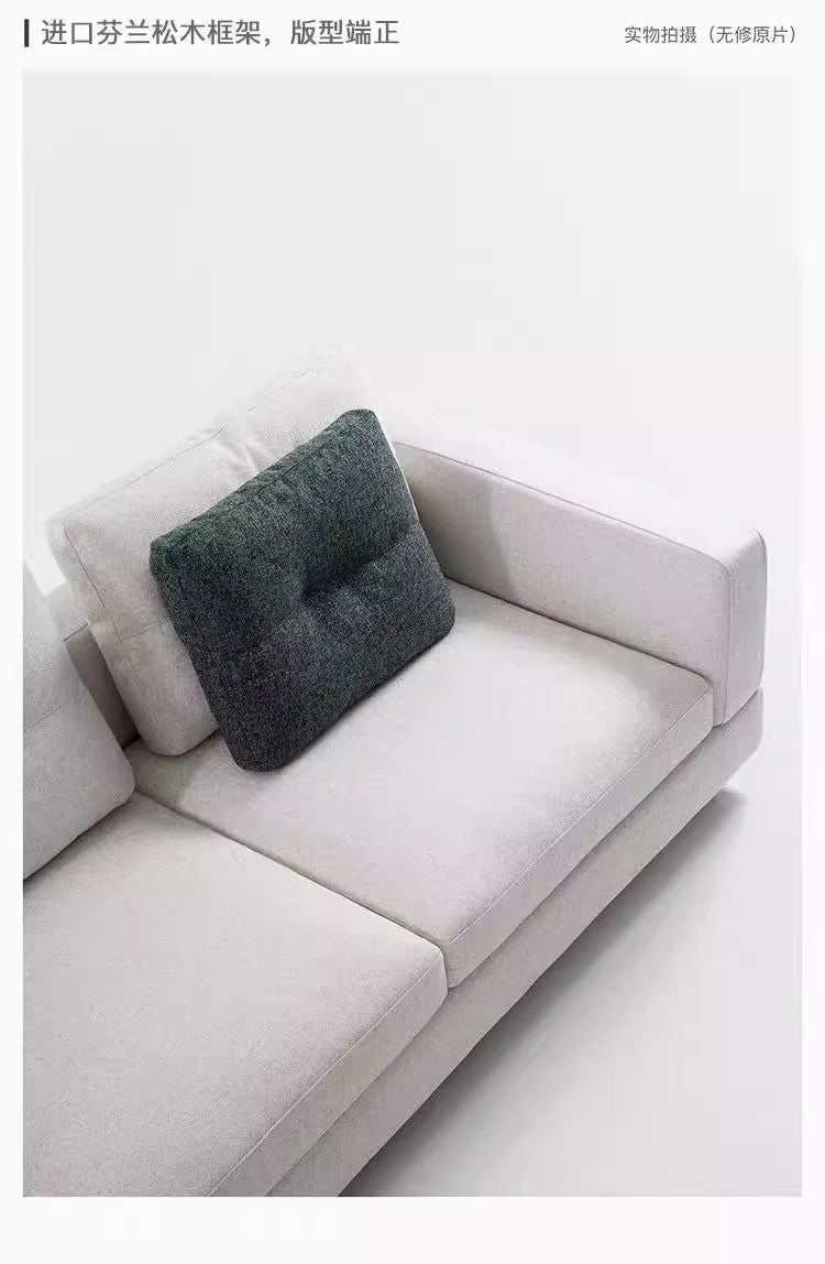 Designer Semi-Circular Arc Fabric Sofa for Small and Large Living Rooms, Italian Minimalist Style, Irregular Corner Art, Light Luxury