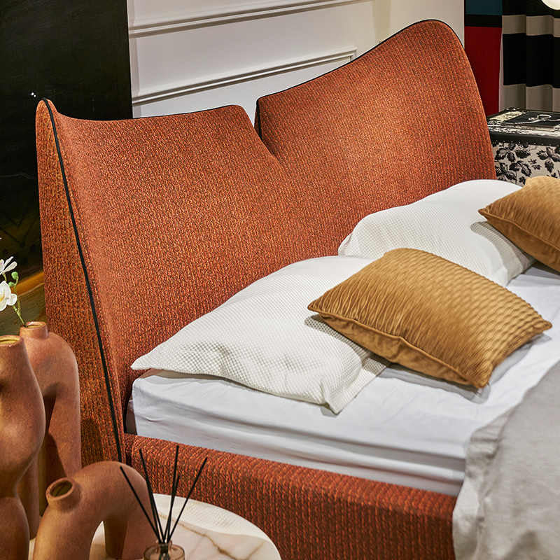 Italian Minimalist Fabric Bed