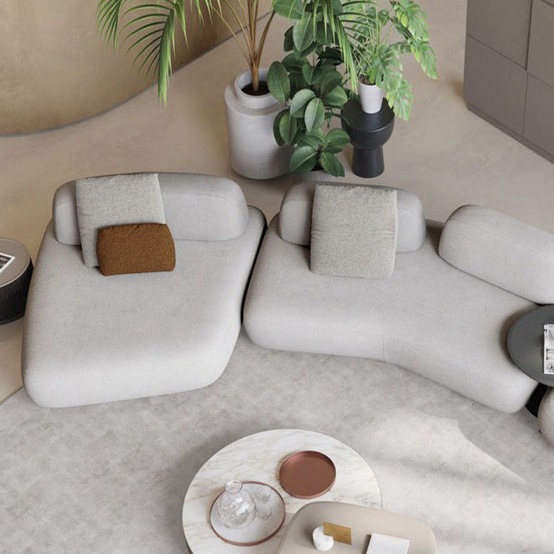 Pebble Sofa Italian Minimalist Designer Creative Large Flat Villa Living Room Hotel Fabric Combination Sofa