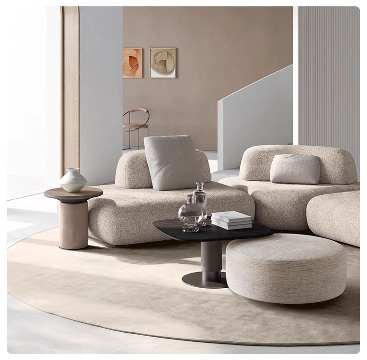 Pebble Sofa Italian Minimalist Designer Creative Large Flat Villa Living Room Hotel Fabric Combination Sofa