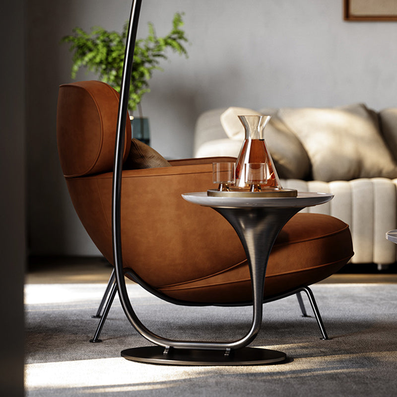 Beetle Leather Lounge Chair Designer