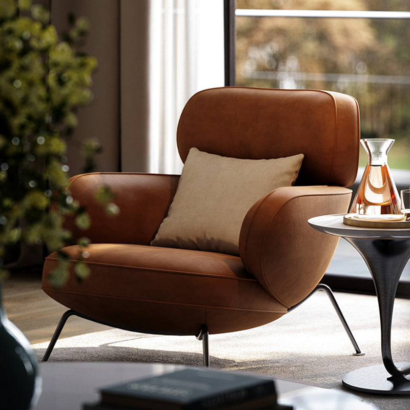 Beetle Leather Lounge Chair Designer