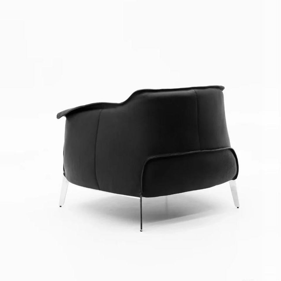 Archibald Living room leather sofa chair