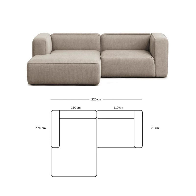 Simple Small Apartment Home Use Two or Three Seater Fabric Sofa Cotton Linen Armless Straight Row Modular Combination Reception Sofa
