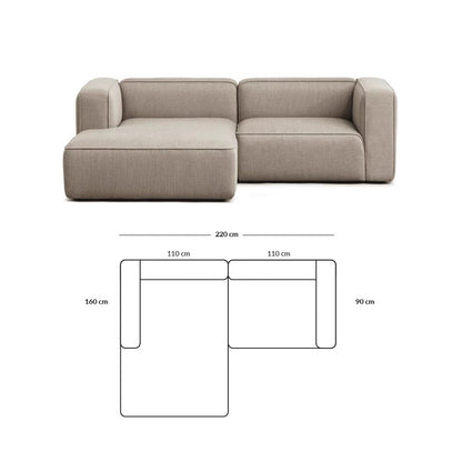 Simple Small Apartment Home Use Two or Three Seater Fabric Sofa Cotton Linen Armless Straight Row Modular Combination Reception Sofa