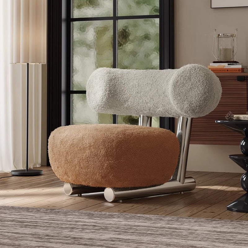 Nordic Light Luxury Sleigh Chair Single Sofa