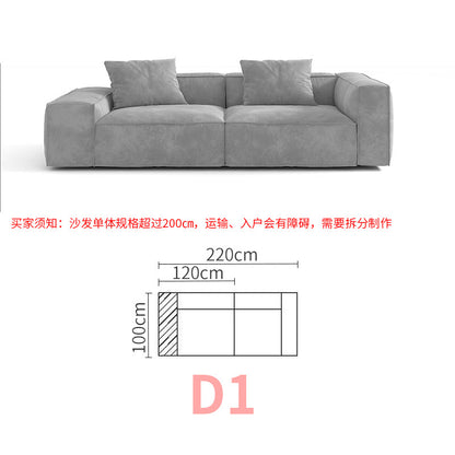 Tofu Block Double-Sided Fabric Sofa