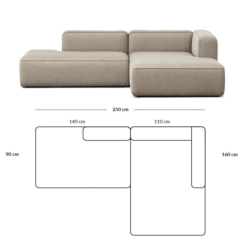Simple Small Apartment Home Use Two or Three Seater Fabric Sofa Cotton Linen Armless Straight Row Modular Combination Reception Sofa