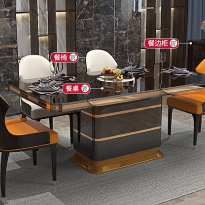 Italian light luxury Dining Table and Chairs