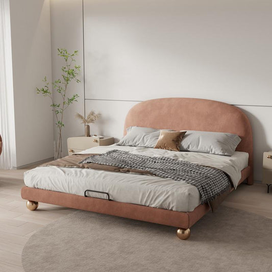 Nordic Minimalist Modern1.8m Double Bed Small Apartment Model Room Master Bedroom ins Velvet Bed Internet Celebrity Leisure Wedding Bed