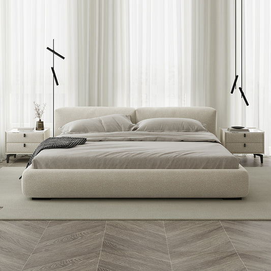 Modern Minimalist Beech Wood Bed