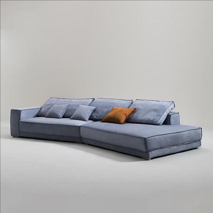 Baxter Shaped leather sofa