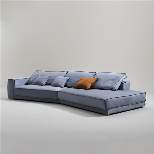 Baxter Shaped leather sofa