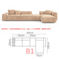 Tofu Block Double-Sided Fabric Sofa