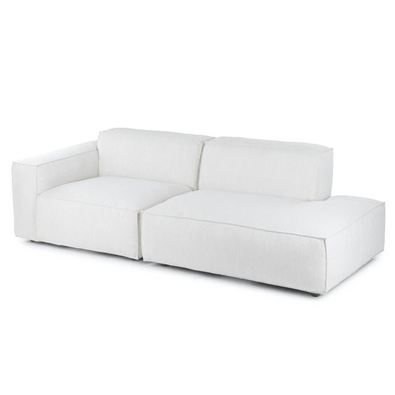 Simple Modern Modular Fabric Small Apartment Chaise Lounge Wabi-Sabi Style Living Room sofa Technology Cloth Tofu Block Small Sofa