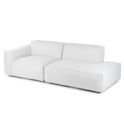 Simple Modern Modular Fabric Small Apartment Chaise Lounge Wabi-Sabi Style Living Room sofa Technology Cloth Tofu Block Small Sofa