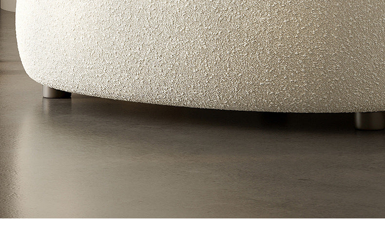 Cream Style Lamb Wool Single Sofa Chair Leisure Chair Balcony Nordic Simple Living Room Bedroom Light Luxury Curved Italian Style