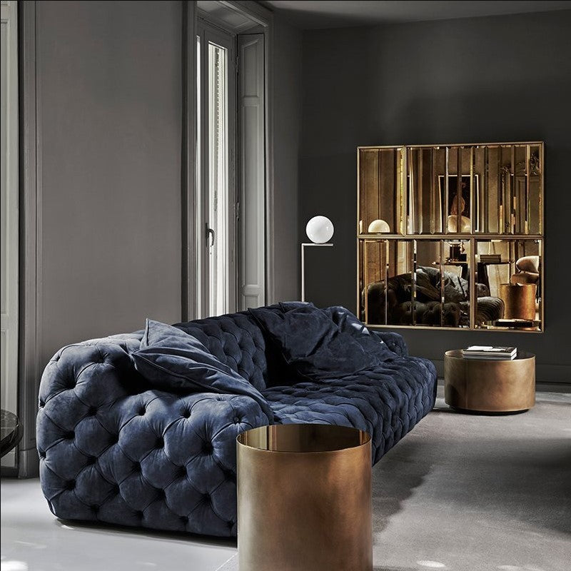 Italian Style Light Luxury Fabric Zipper Sofa