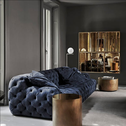 Italian Style Light Luxury Fabric Zipper Sofa