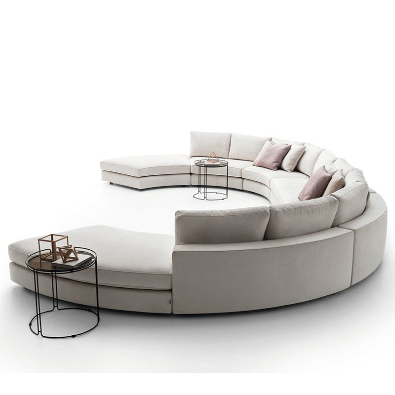 Fabric Hotel Living Room KTV Semicircular Sofa