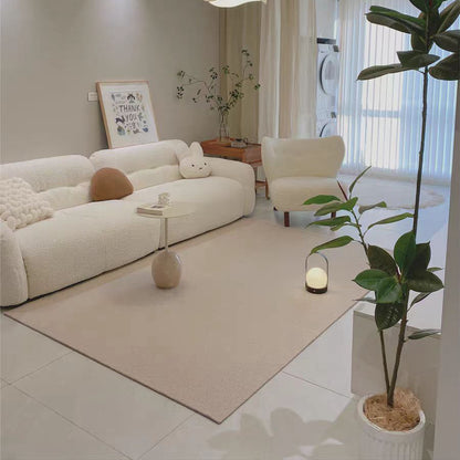 Cloud Lamb Fabric Straight Sofa