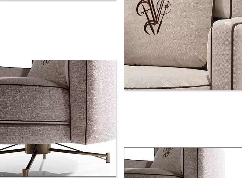 Italian Light Luxury Visionnaire Fabric Sofa Chair Designer Living Room Lounge Chair Balcony Armrest Backrest Chair
