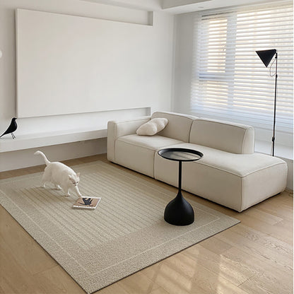 Simple Modern Modular Fabric Small Apartment Chaise Lounge Wabi-Sabi Style Living Room sofa Technology Cloth Tofu Block Small Sofa