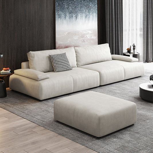 Nordic Tech Fabric Sofa Living Room Simple Modern Double Small Apartment Minimalist New Trendy Straight Three-Seater