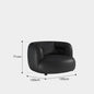 Cream Style Lamb Wool Single Sofa Chair Leisure Chair Balcony Nordic Simple Living Room Bedroom Light Luxury Curved Italian Style