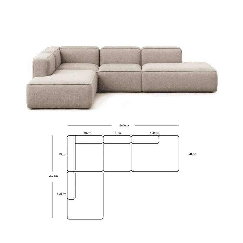 Simple Small Apartment Home Use Two or Three Seater Fabric Sofa Cotton Linen Armless Straight Row Modular Combination Reception Sofa