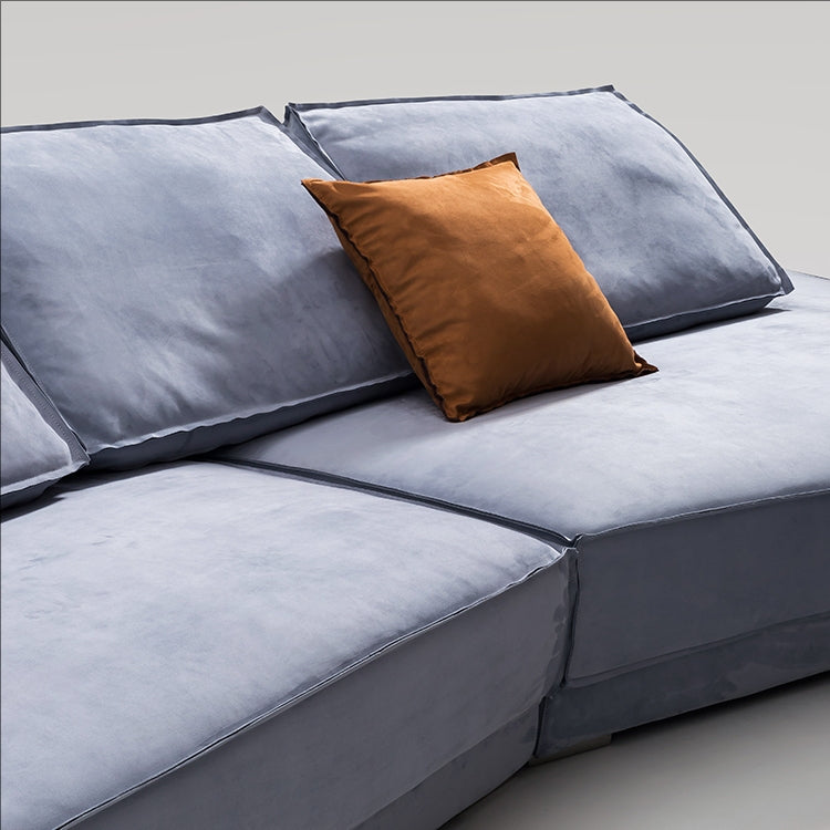 Baxter Shaped leather sofa