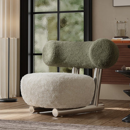 Nordic Light Luxury Sleigh Chair Single Sofa