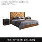 High-end Light Luxury Furniture Italian Minimalist Top Layer Cowhide Bedroom Solid Wood Bentley Light Luxury Master Bedroom Genuine Leather Double Bed Trendy