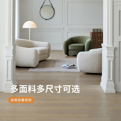 Cream Style Living Room Single Sofa Polar Bear French Minimalist Small Apartment Designer Balcony Leisure Fabric Modern