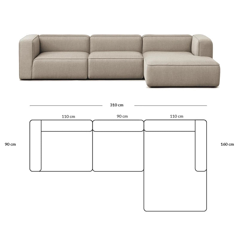 Simple Small Apartment Home Use Two or Three Seater Fabric Sofa Cotton Linen Armless Straight Row Modular Combination Reception Sofa