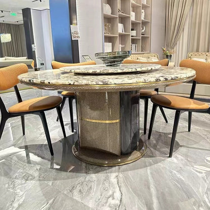 Italian light luxury Dining Table and Chair
