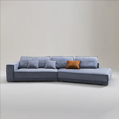 Baxter Shaped leather sofa