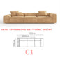 Tofu Block Double-Sided Fabric Sofa