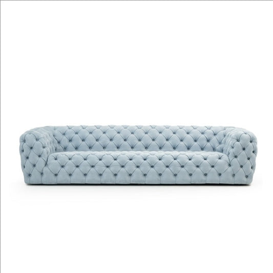 baxter Pull Button Leather Sofa