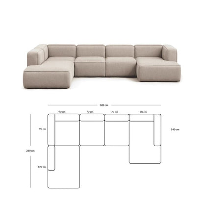 Simple Small Apartment Home Use Two or Three Seater Fabric Sofa Cotton Linen Armless Straight Row Modular Combination Reception Sofa