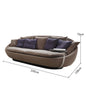Italian Minimalist Round Fabric Single Sofa Designer Lacoon Modern Lazy Rotatable Balcony Lounge Chair