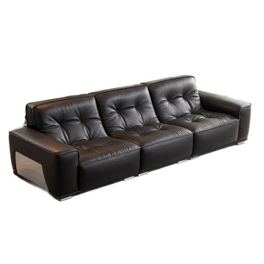 Italian Minimalist Genuine Leather Sofa