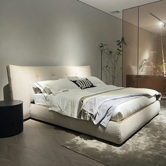 Hug-style Wide-screen Linen Bed
