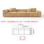 Tofu Block Double-Sided Fabric Sofa