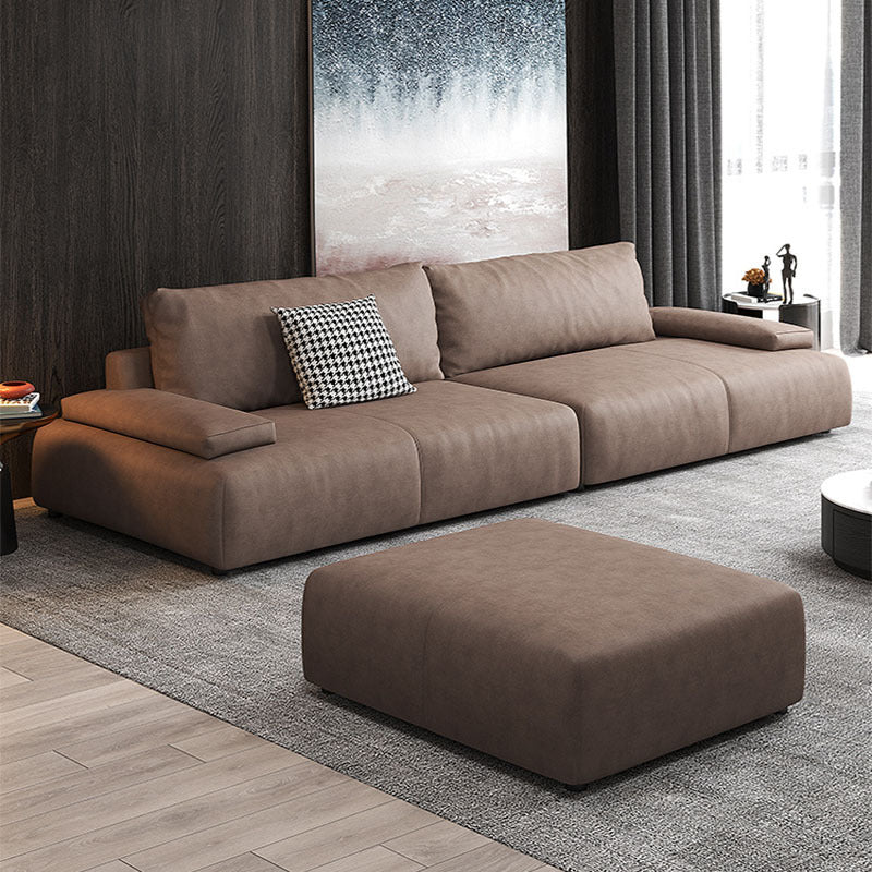 Nordic Tech Fabric Sofa Living Room Simple Modern Double Small Apartment Minimalist New Trendy Straight Three-Seater