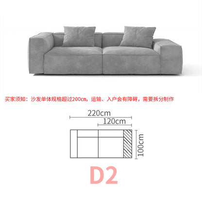 Tofu Block Double-Sided Fabric Sofa