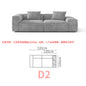 Tofu Block Double-Sided Fabric Sofa